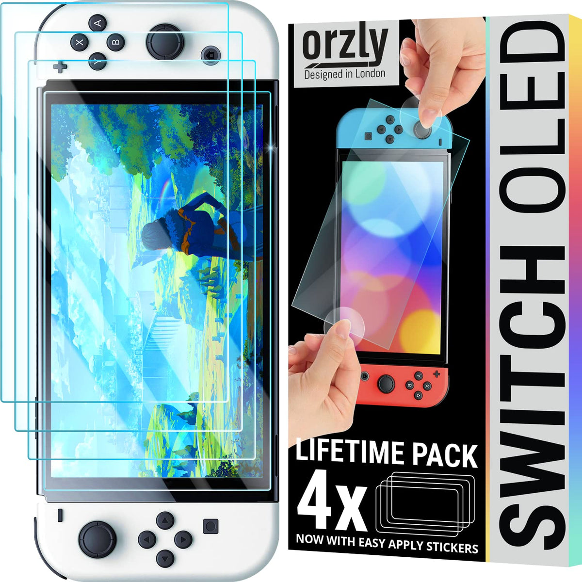 Screen Protector and Case Bundle with Tempered Glass and EVA Case C268046