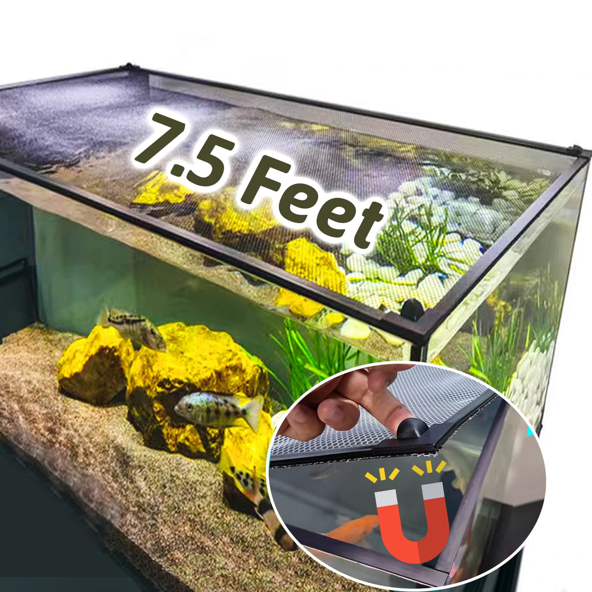 7.5 Feet Aquarium Anti-Jumping Net Cover S709