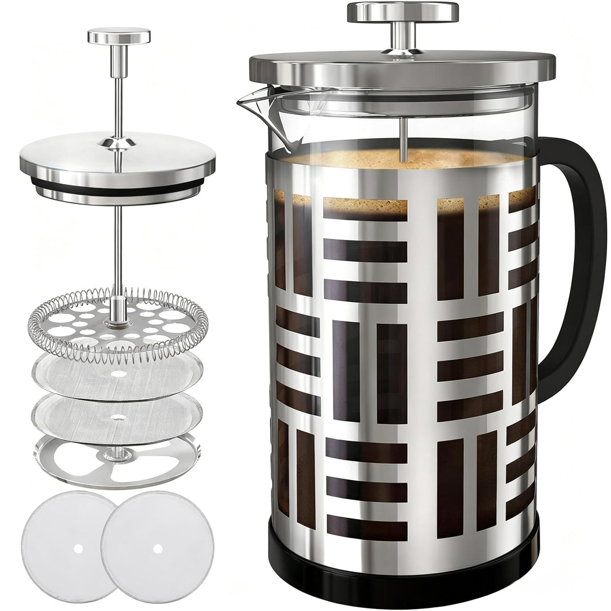 34 oz Brushed Stainless French Press P7121