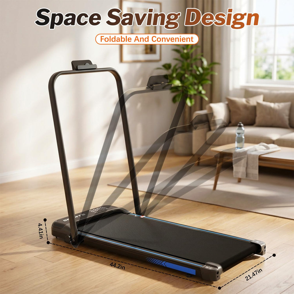 3 in 1 Foldable Under Desk Treadmill with Incline S885