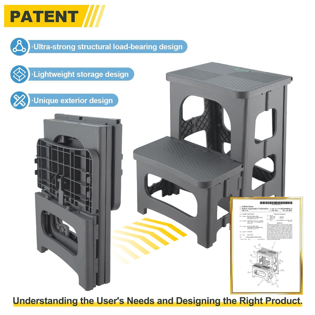 Folding 2-Step Non-Slip Step Stool H2460