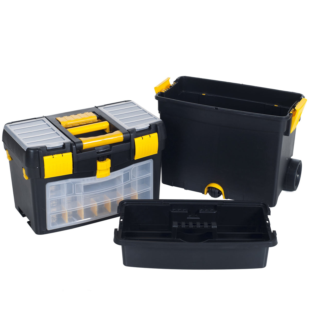 Portable Stackable Toolbox with Wheels and Drawers D2693