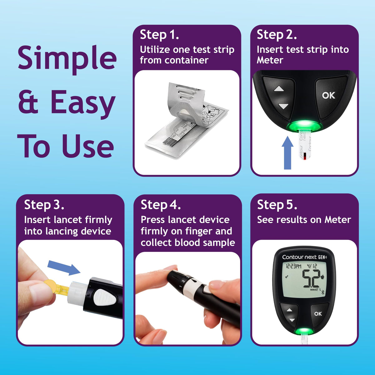 Blood Glucose Test Strips 85 Count H29430