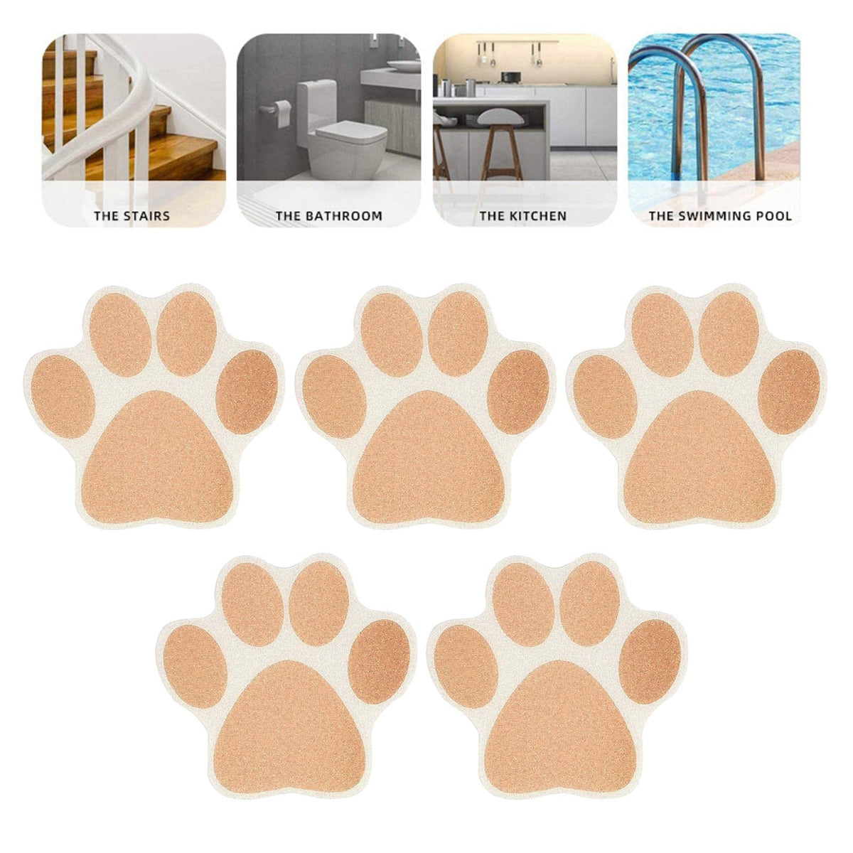 Brown Non Slip Bathtub Stickers B452