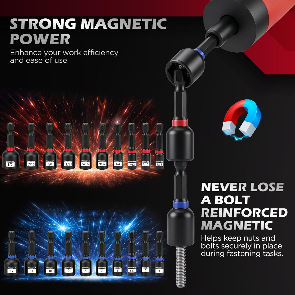 64-Piece Torque Screwdriver Set, 10-70 in-lb, 1/4" Drive O274642