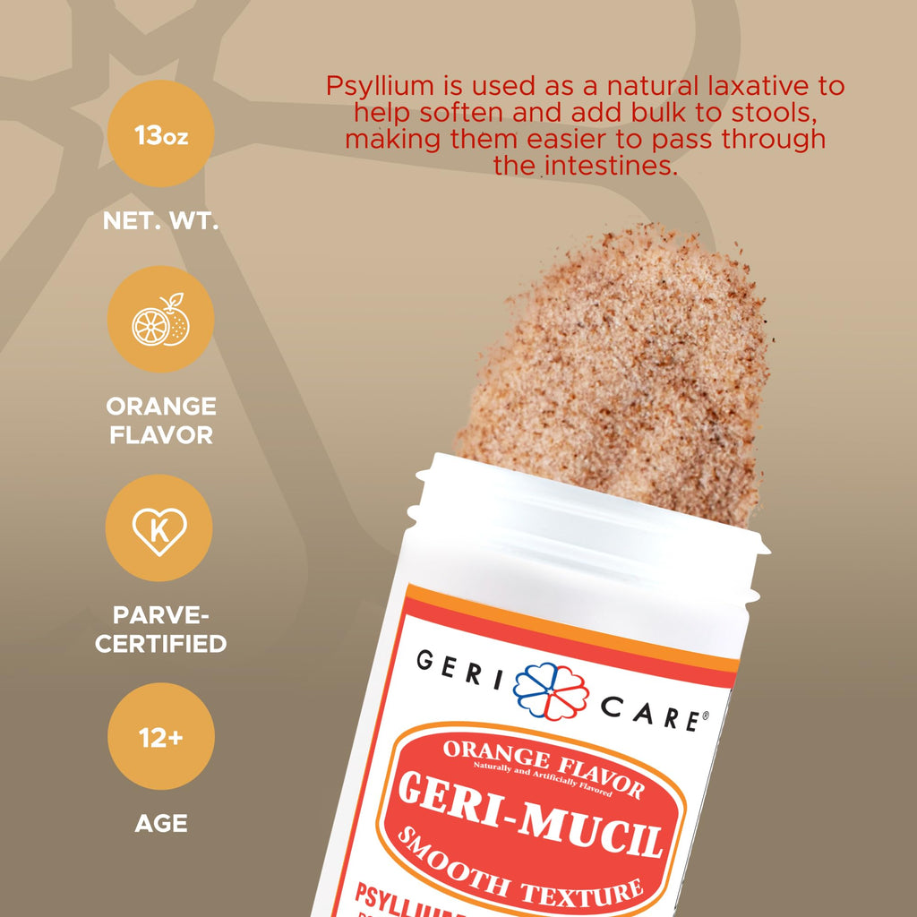 Orange-Flavor Psyllium Husk Fiber Powder 13oz Y7896