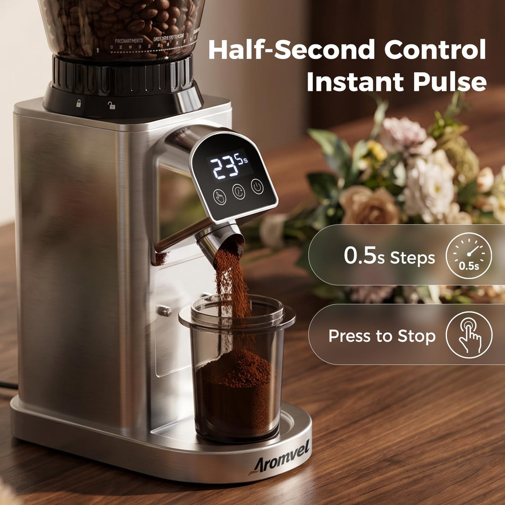 Conical Burr Coffee Grinder with 48 Settings O68258
