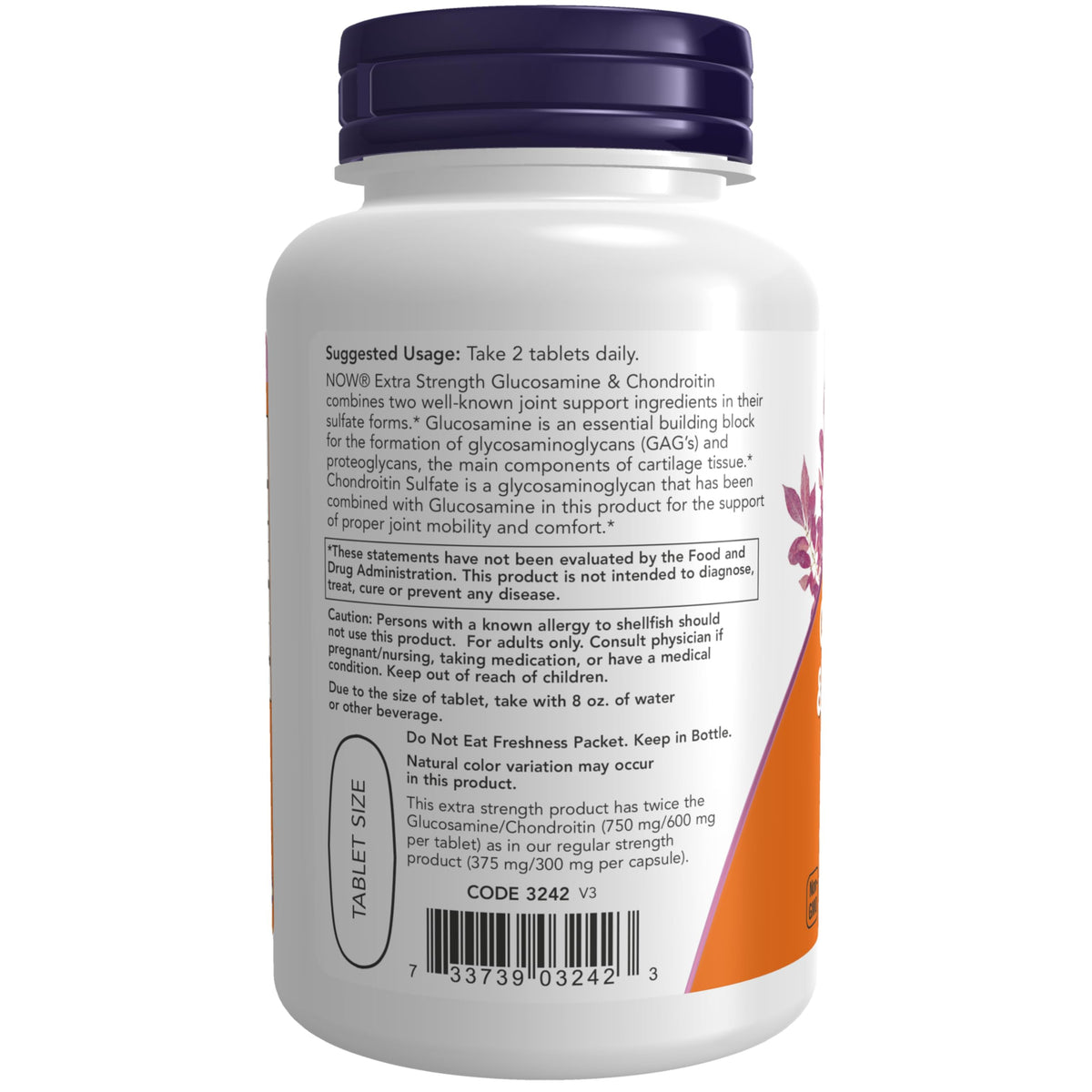 Glucosamine & Chondroitin 60 Tabs J51770