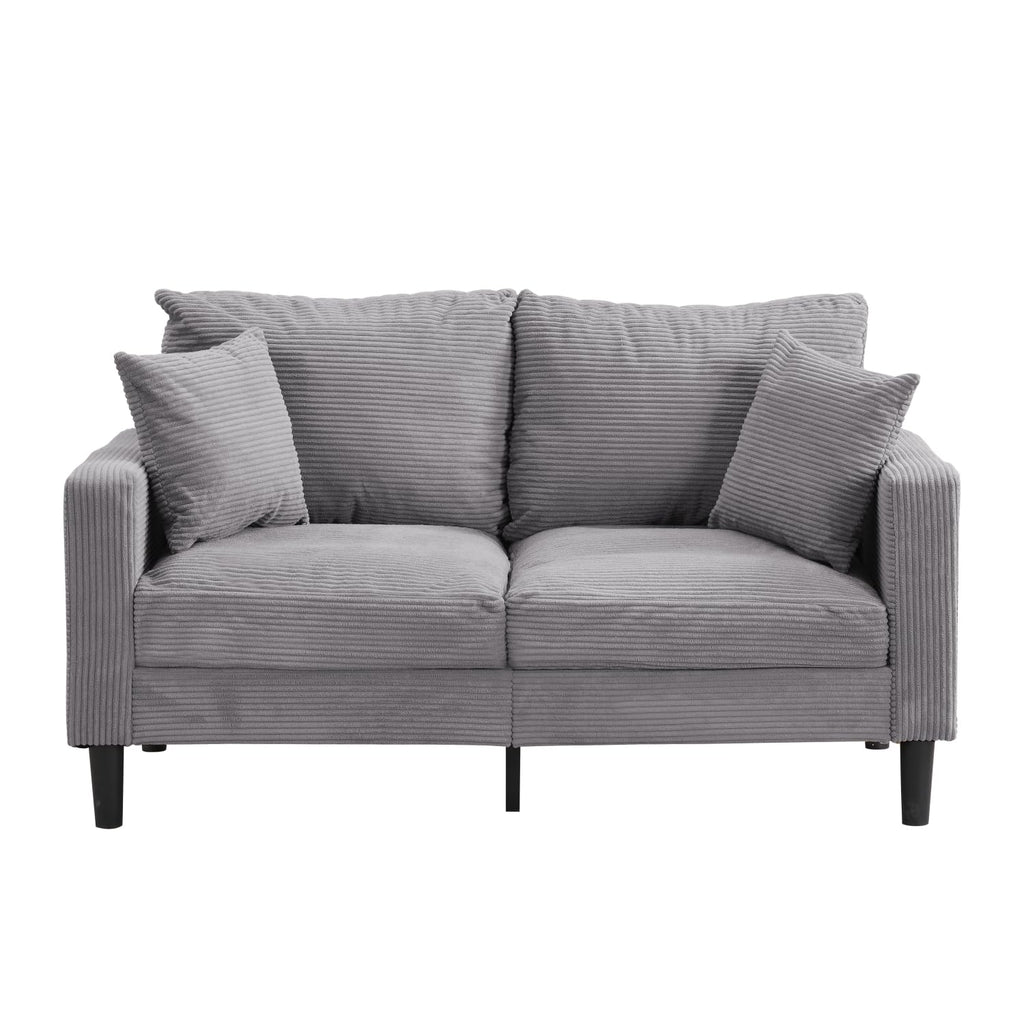 Light Gray 2 Seat Loveseat Sofa I22181