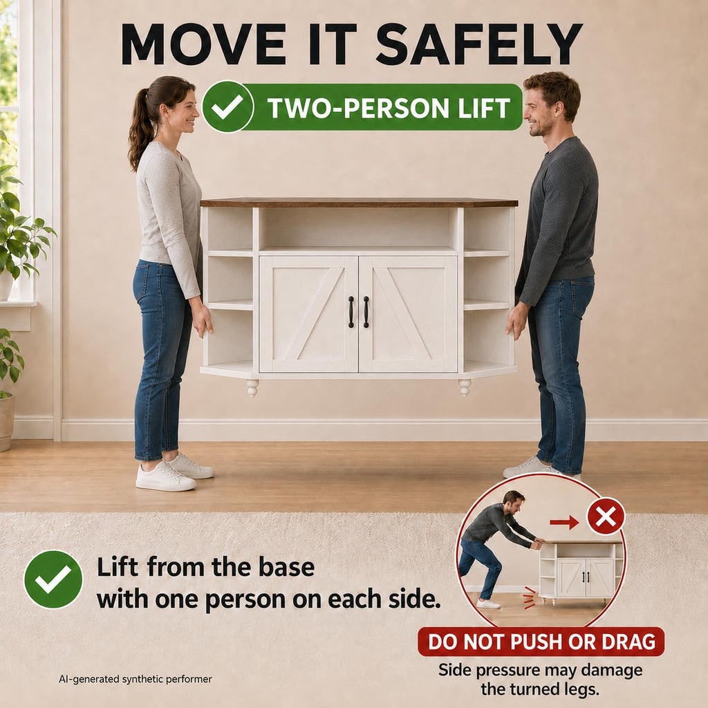 White Corner TV Stand with Storage V663483