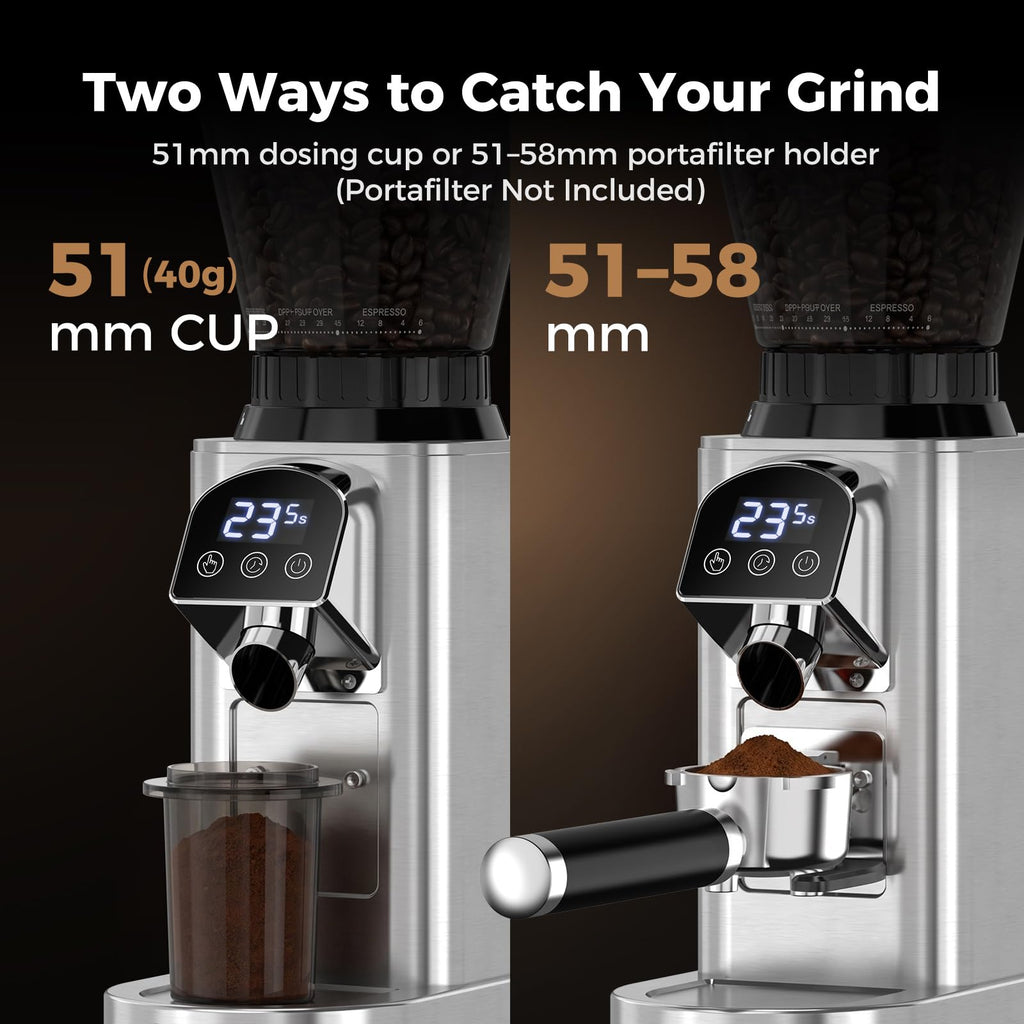 Conical Burr Coffee Grinder with 48 Settings O68258