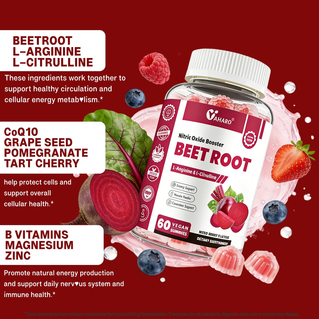 Beet Root Gummies Nitric Oxide Supplement F427