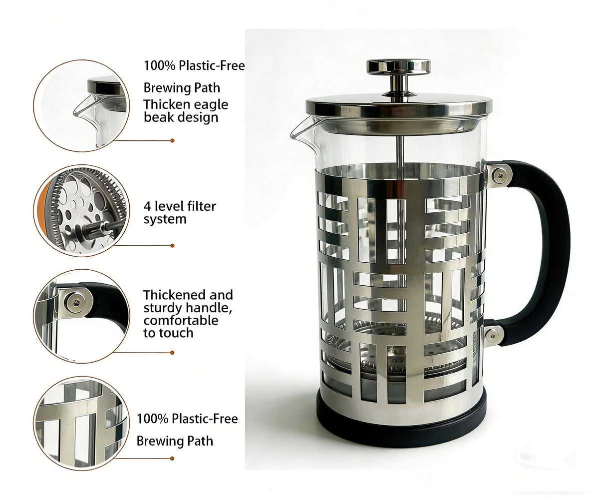 34 oz Brushed Stainless French Press P7121