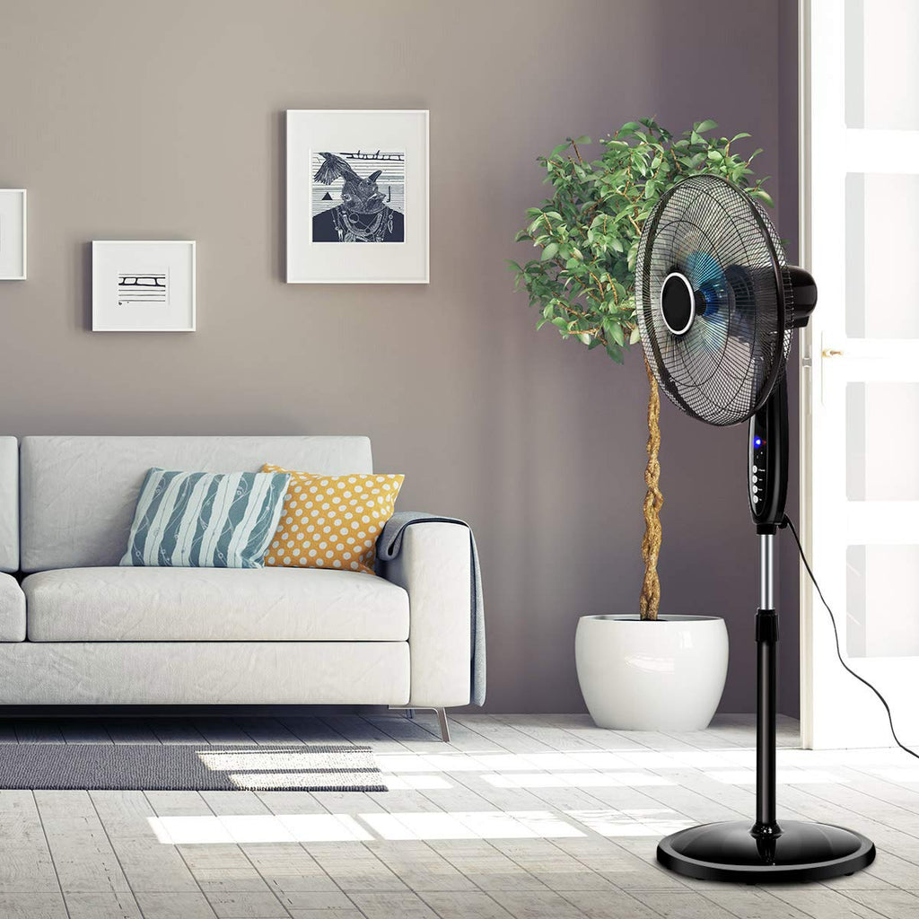 16" Oscillating Pedestal Fan with Remote Control H541889