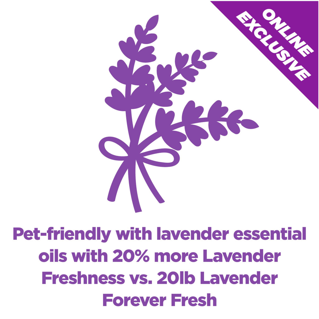 Lavender Clumping Cat Litter with Essential Oils 18lb K974