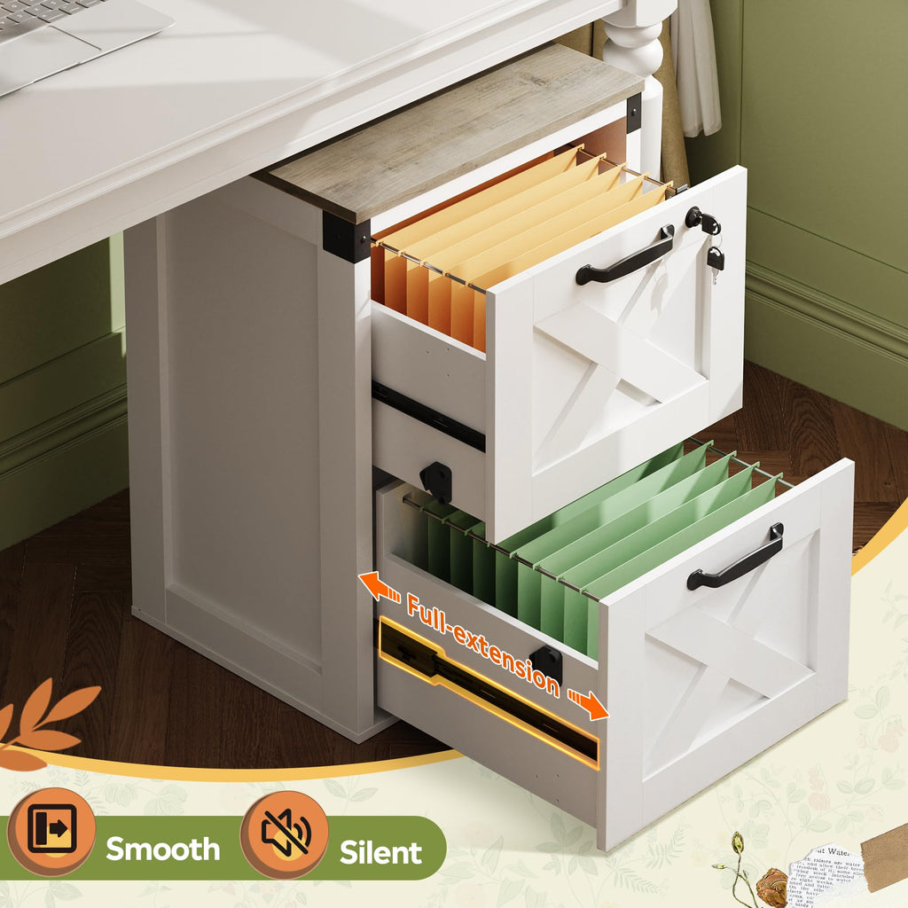 2-Drawer File Cabinet with Lock V835