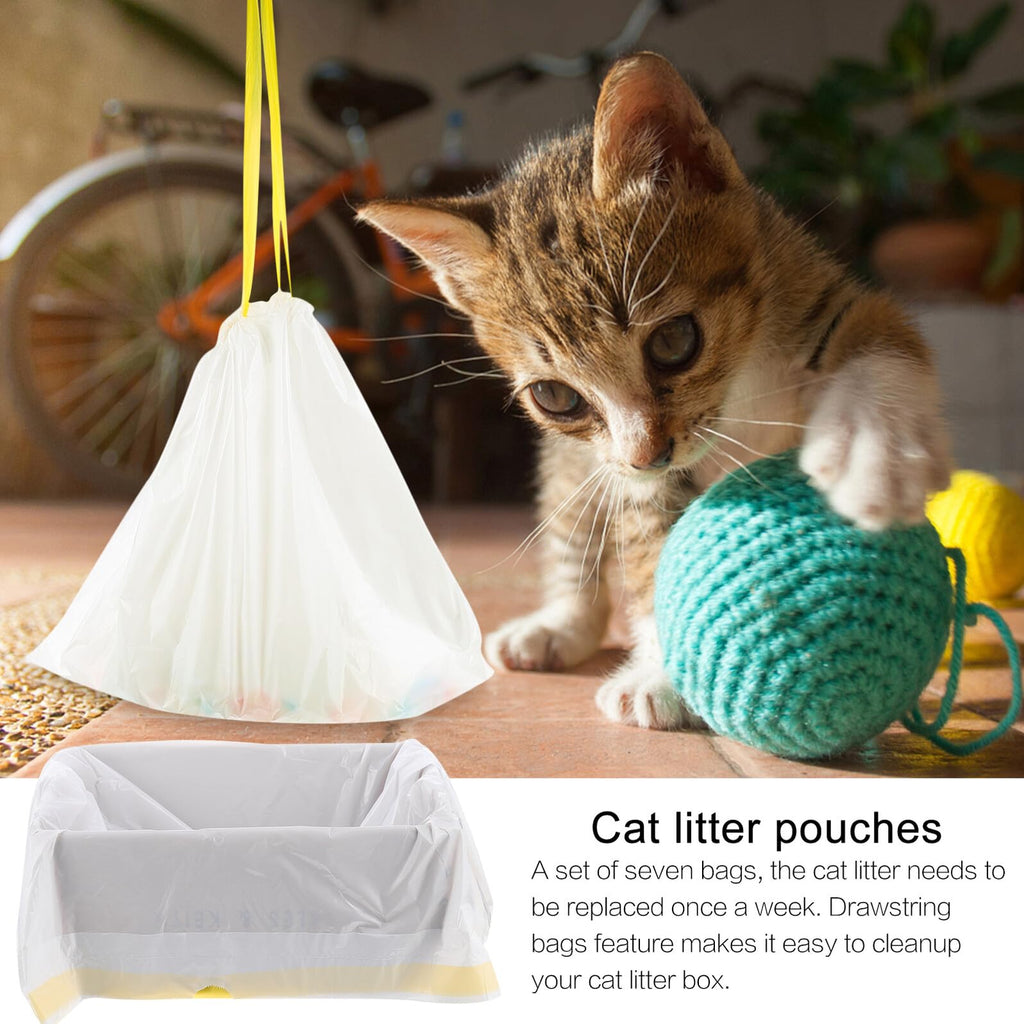 Disposable Drawstring Waterproof Cat Litter Bags I684609