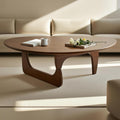 Solid Wood Oval Coffee Table 35"Lx24"Wx16"H T619