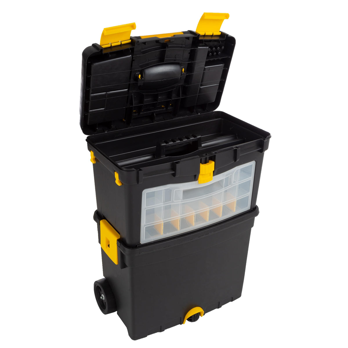 Portable Stackable Toolbox with Wheels and Drawers D2693