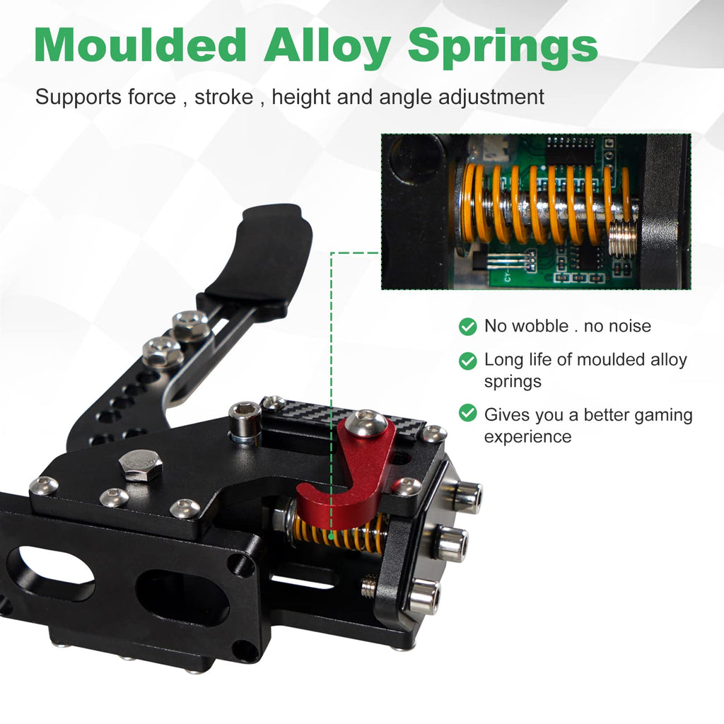 2-in-1 USB Handbrake with Hall Sensor and Clamp A13778