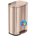 13.2 Gallon Stainless Steel Step Trash Can with Lid C84391