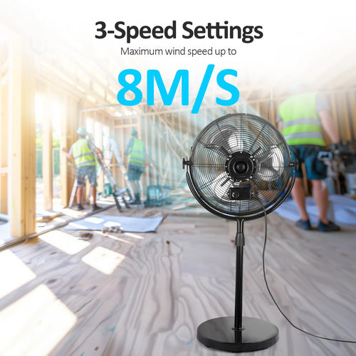 20 Inch Heavy Duty High Velocity Metal Stand Pedestal Fan I199045