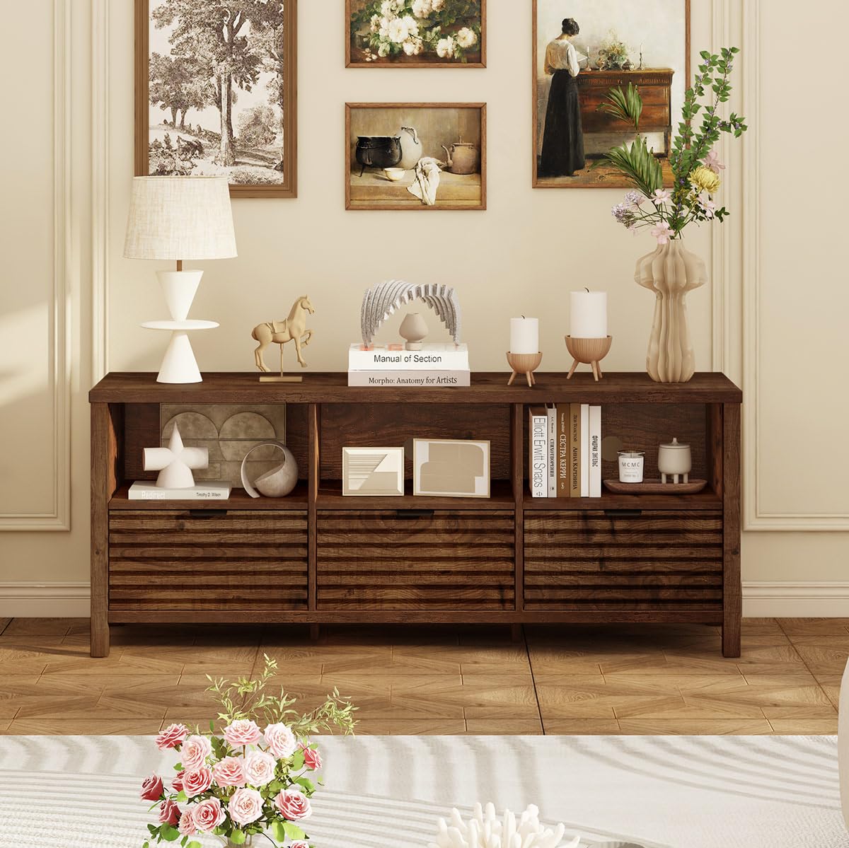 Oak TV Stand Q8382