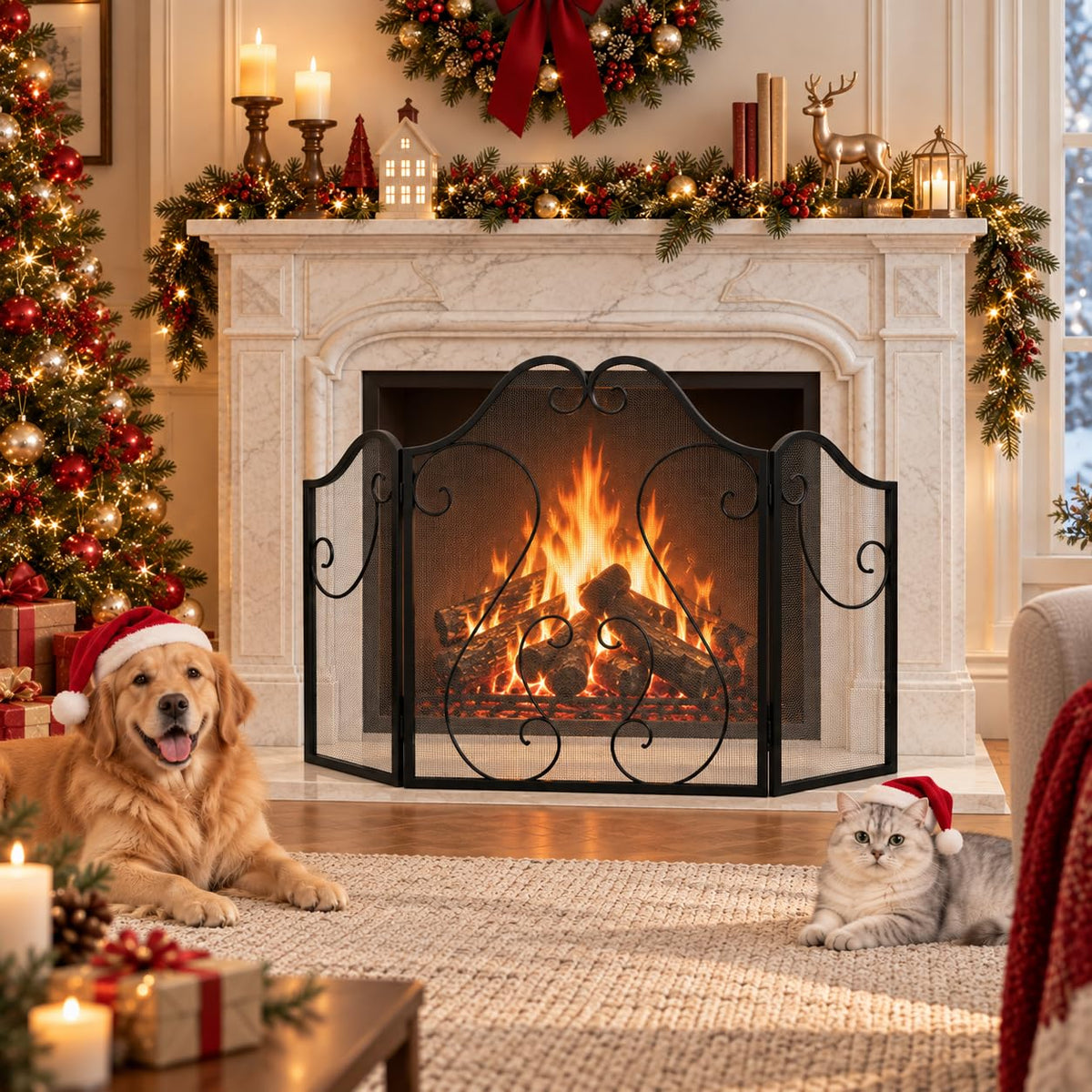 Foldable Fireplace Screen R830723