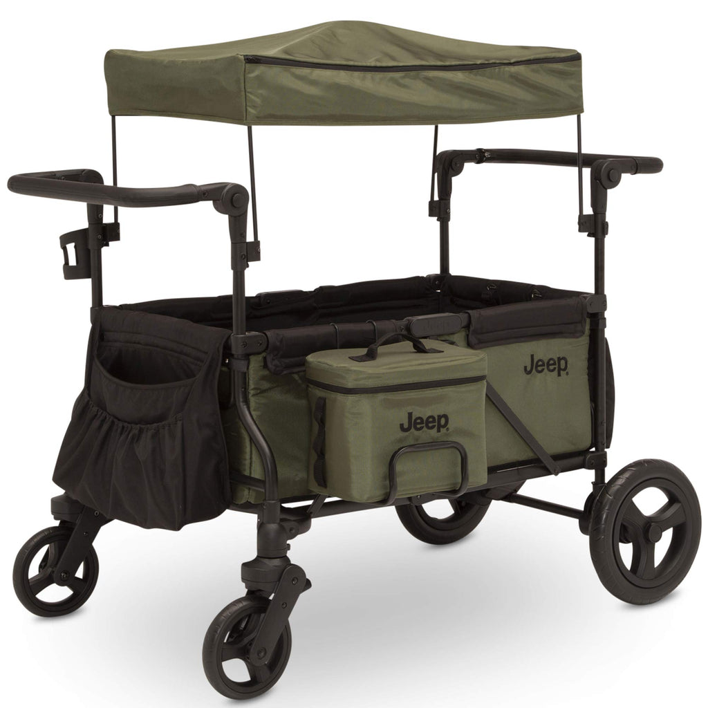 Black/Green Stroller Wagon with Cooler Bag Y87842
