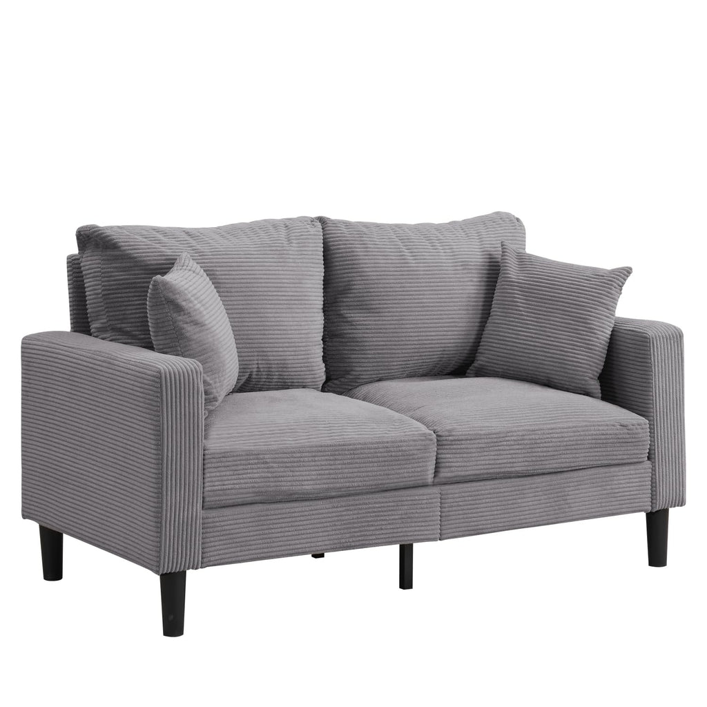 Light Gray 2 Seat Loveseat Sofa I22181