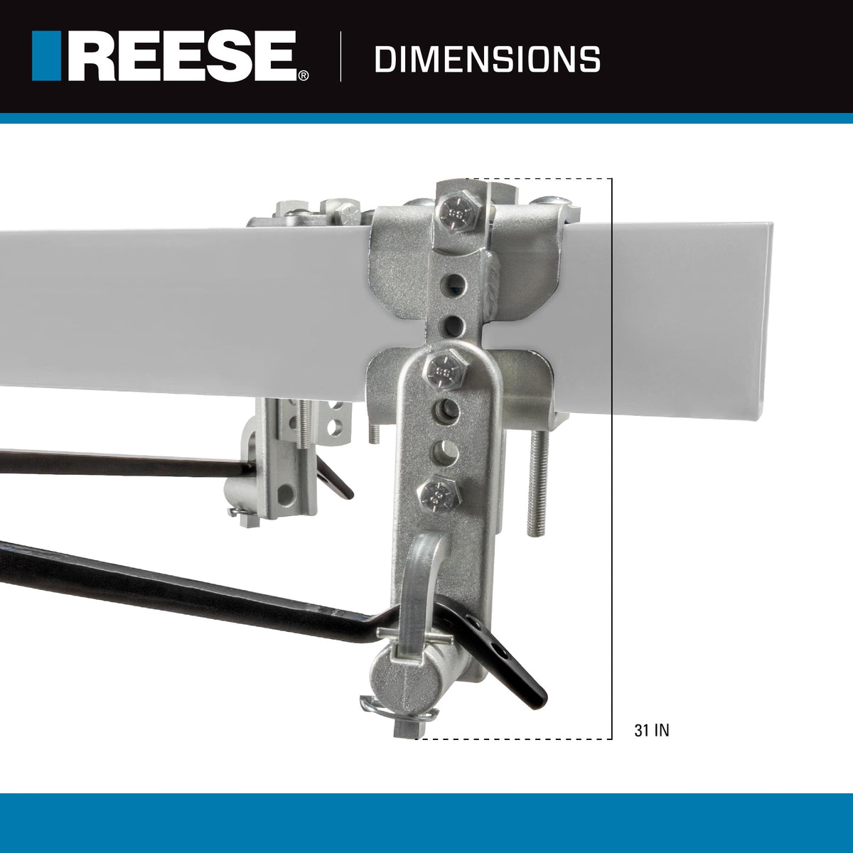 Weight Distribution Hitch with Active Sway Control, 6,000 lbs. Capacity, Black H28913