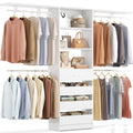 Wood Closet Organizer System with 4 Drawers J488709