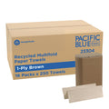 Brown 1-Ply Multifold Paper Towels, 250 Per Pack, 16 Packs M93546