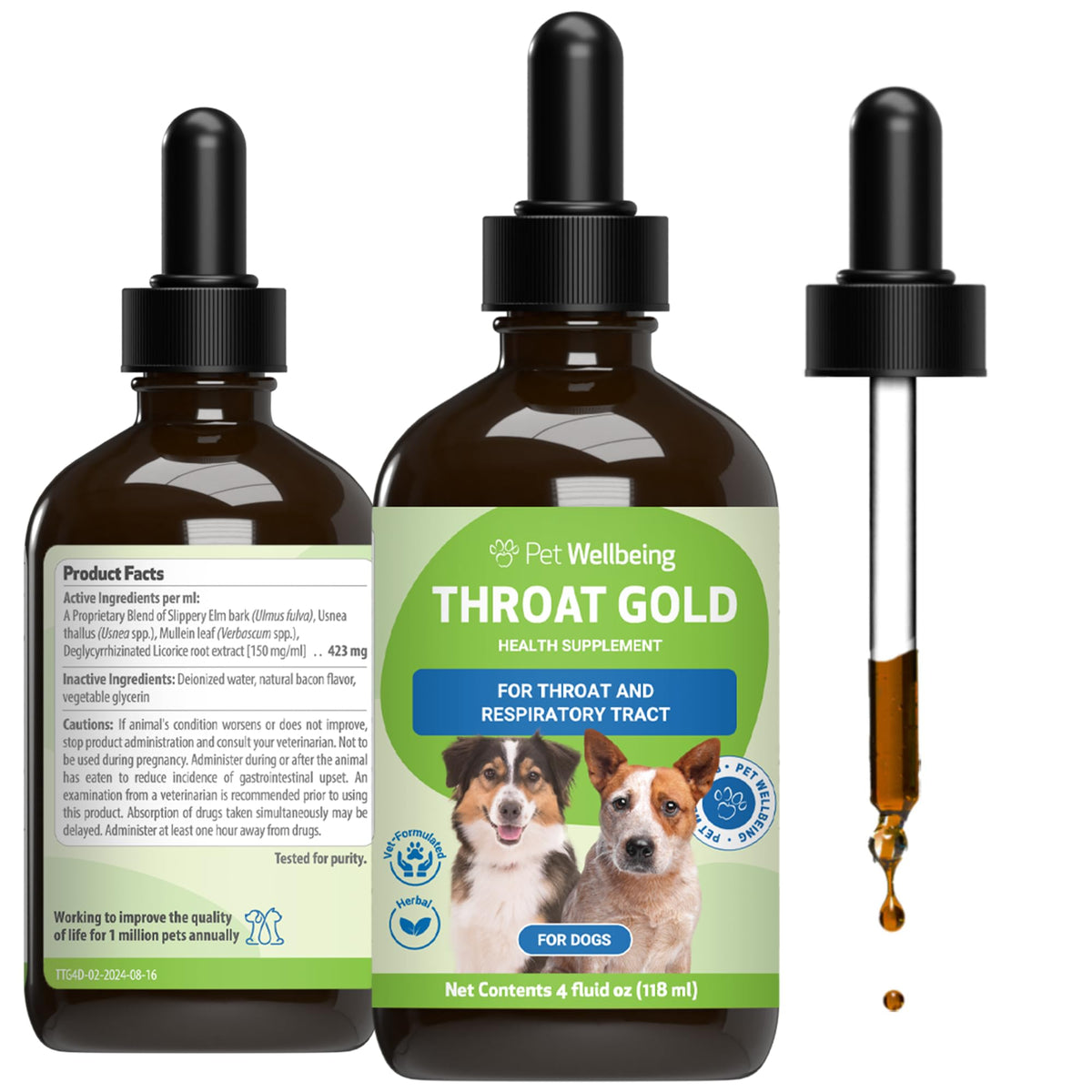 Throat Discomfort & Immune Care for Dogs, 4 oz E251262