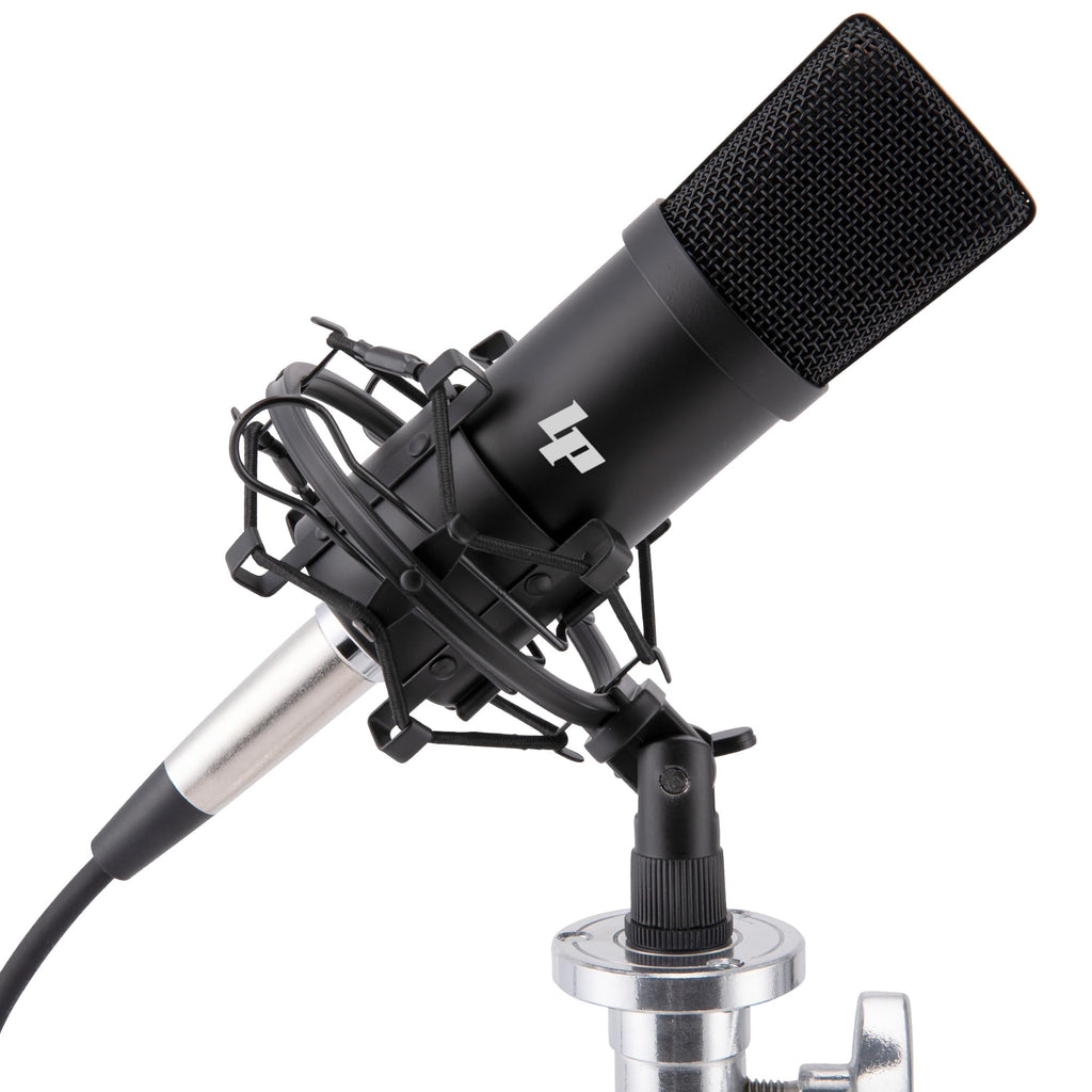 2x2 USB Audio Interface Recording Bundle with Condenser Mic, Headphones, Shockmount, XLR Cable F94339
