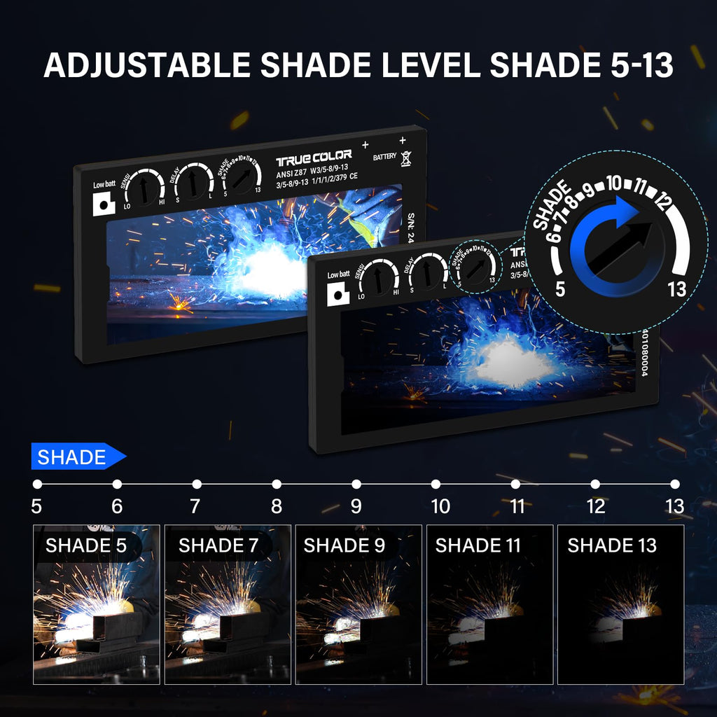 Adjustable Auto Darkening Welding Lens 2x4 1/4 H7992