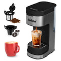 3-in-1 Single Serve Coffee Maker with Removable Water Reservoir, Black X354