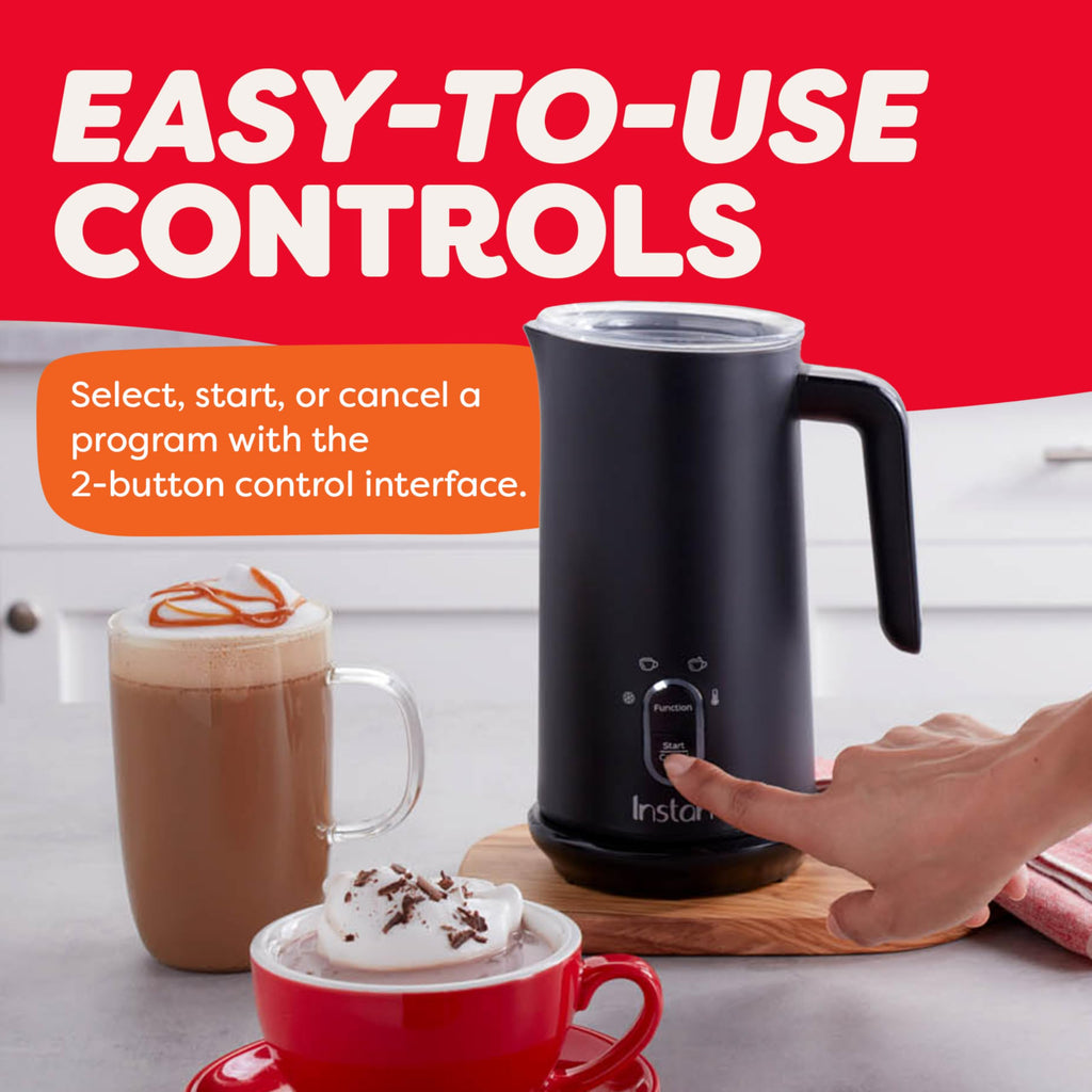 4-in-1 Milk Frother, 10 oz, Black T31364