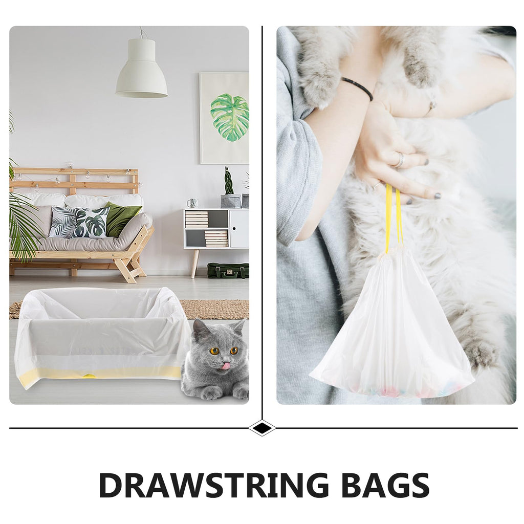 Disposable Drawstring Waterproof Cat Litter Bags I684609