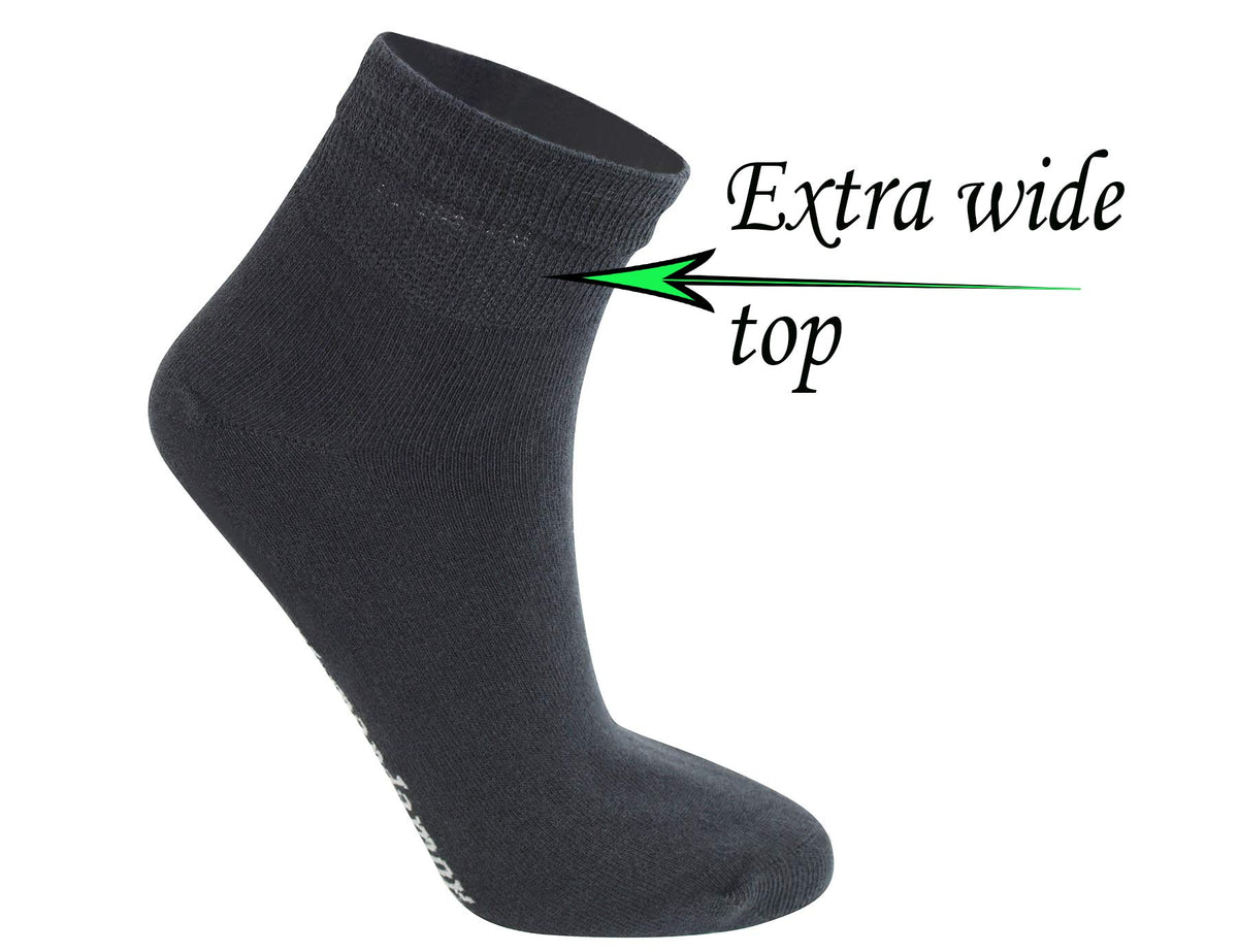Cotton Ankle Dress Socks with Seamless Toe B36179