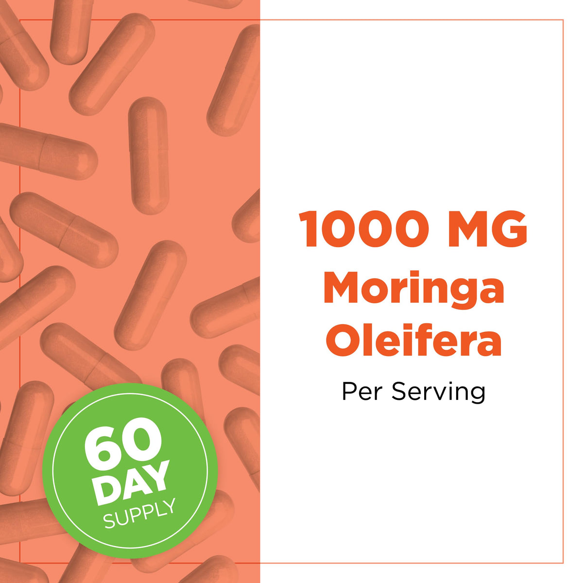 Organic Moringa Capsules 1000mg W320644