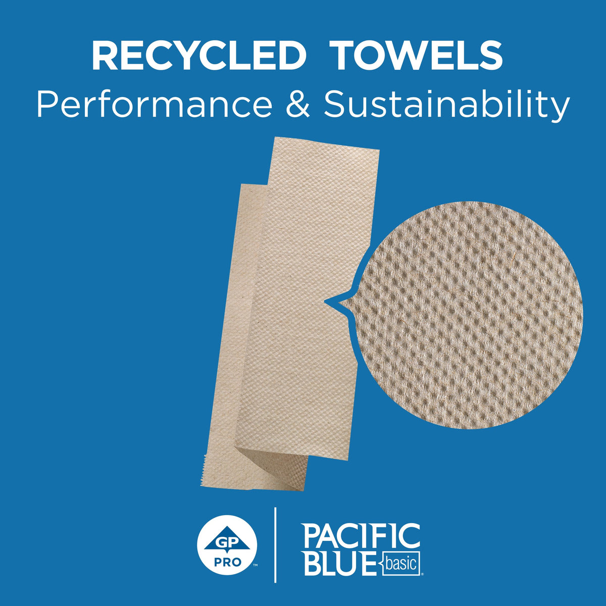 Brown 1-Ply Multifold Paper Towels, 250 Per Pack, 16 Packs M93546