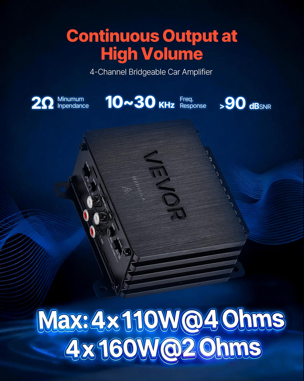 4 Channel Class D Car Audio Amplifier K751490
