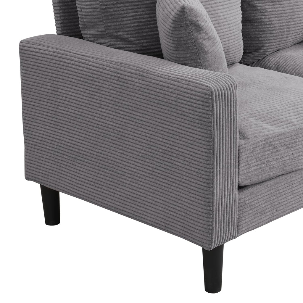 Light Gray 2 Seat Loveseat Sofa I22181