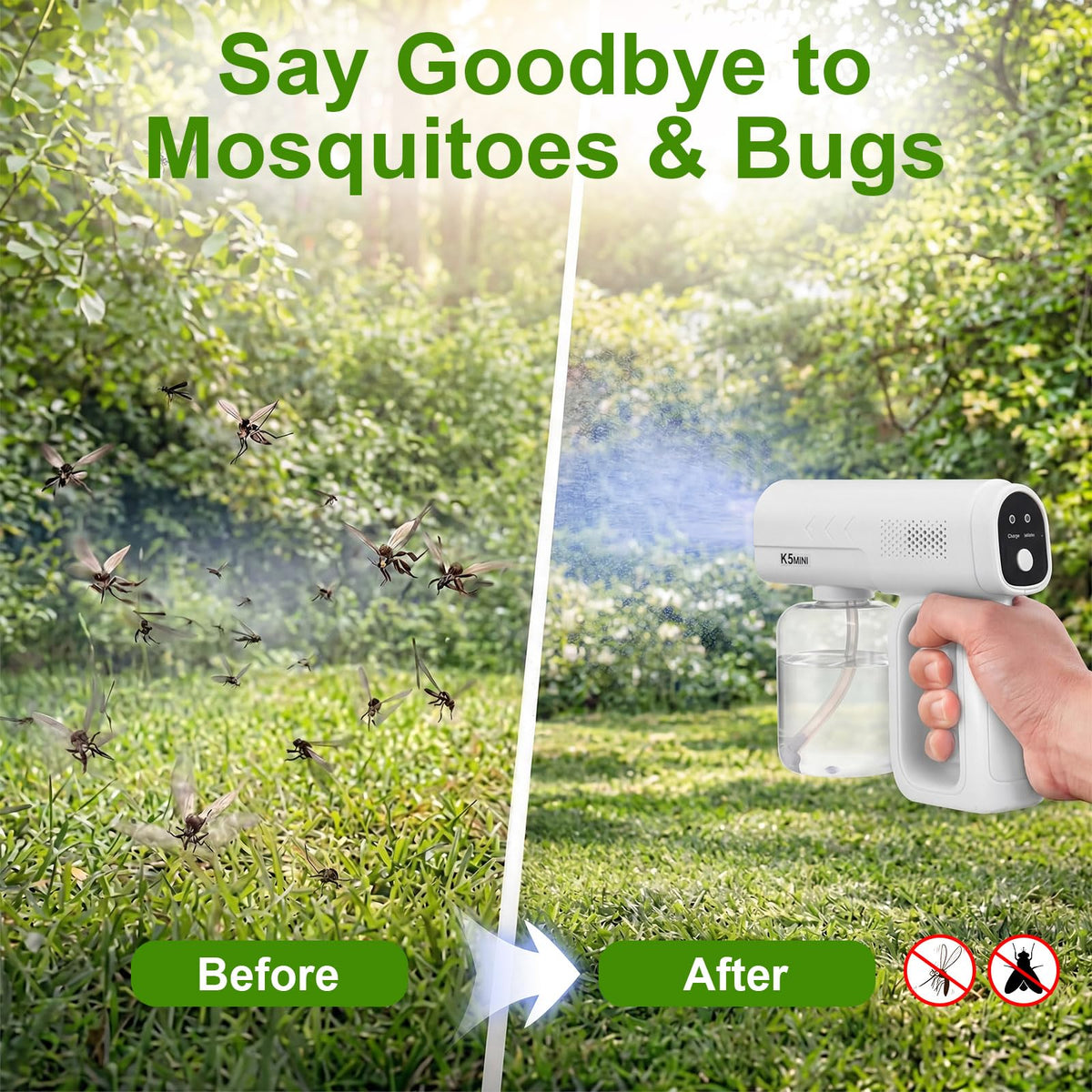2 Pack Rechargeable Handheld Nano Sprayer R7505