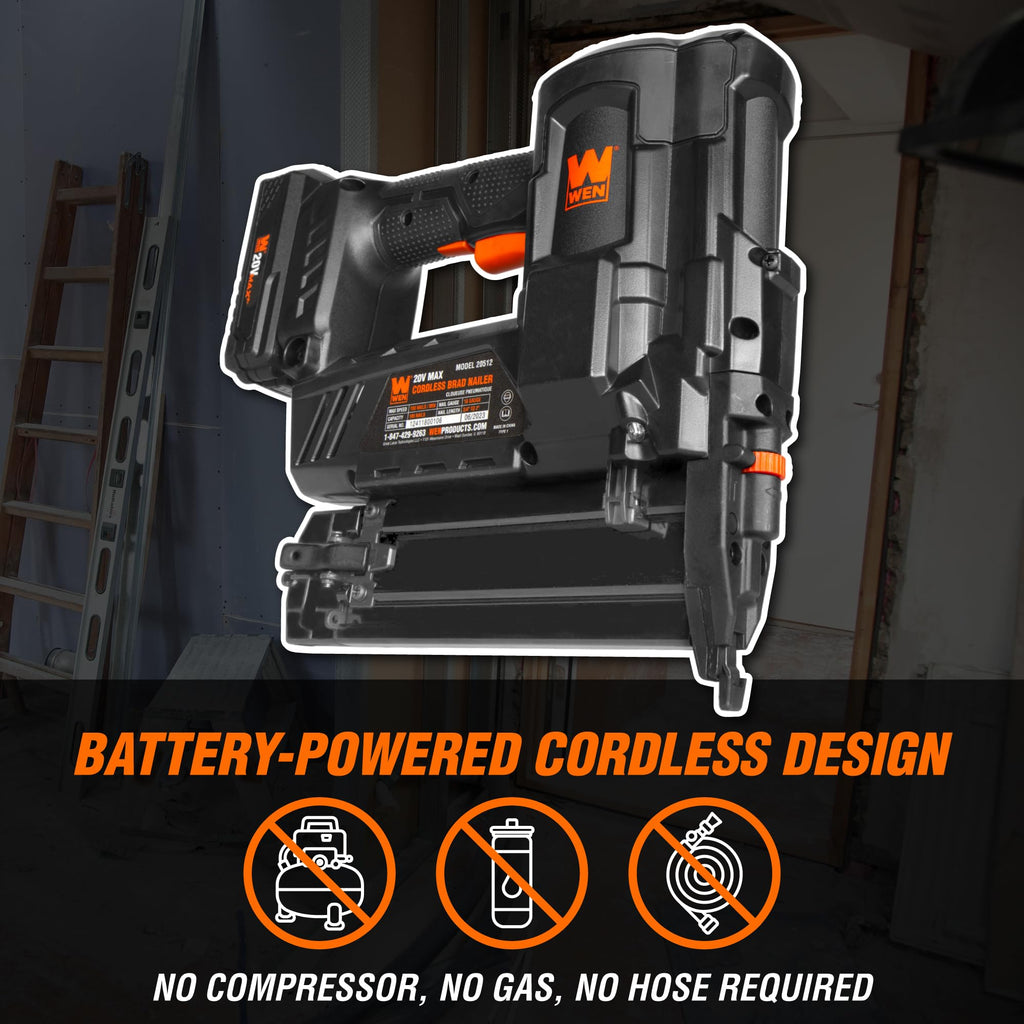 20V Max Cordless 18-Gauge Brad Nailer with Battery and Charger T365