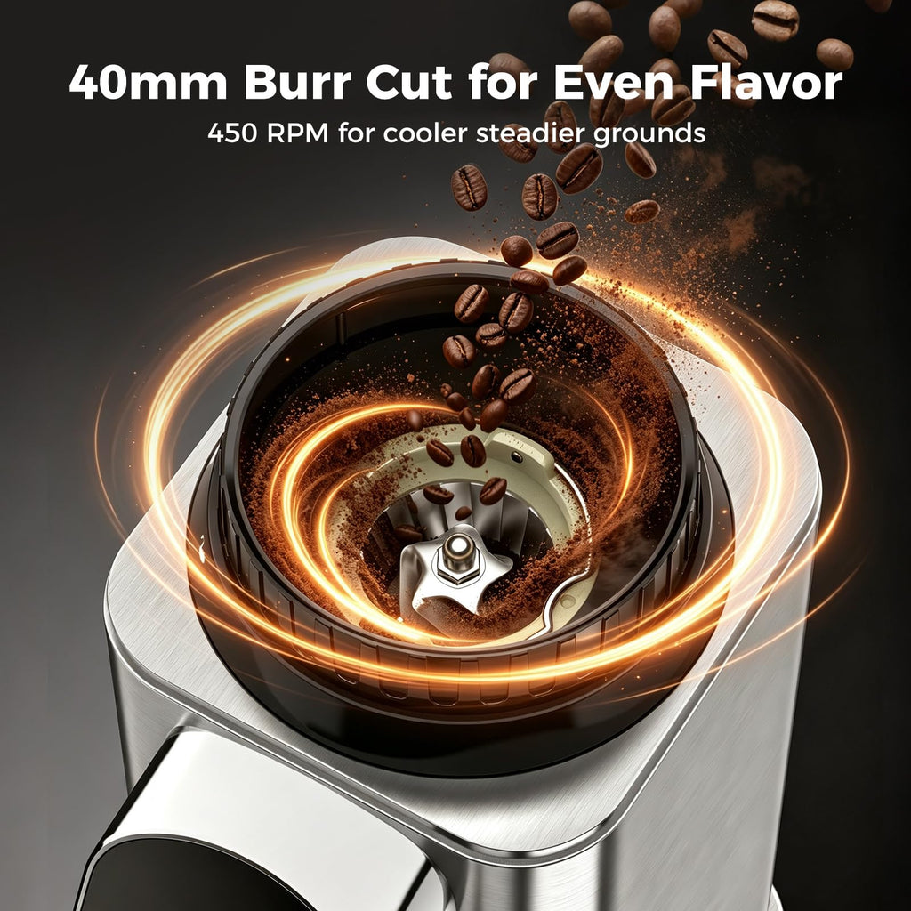 Conical Burr Coffee Grinder with 48 Settings O68258