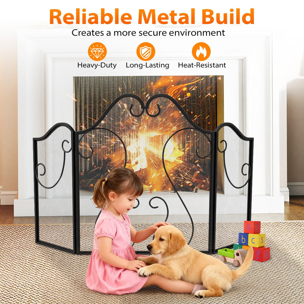Foldable Fireplace Screen R830723