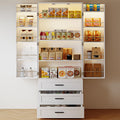 72" Wood Kitchen Pantry Cabinet with 3 Drawers D722429
