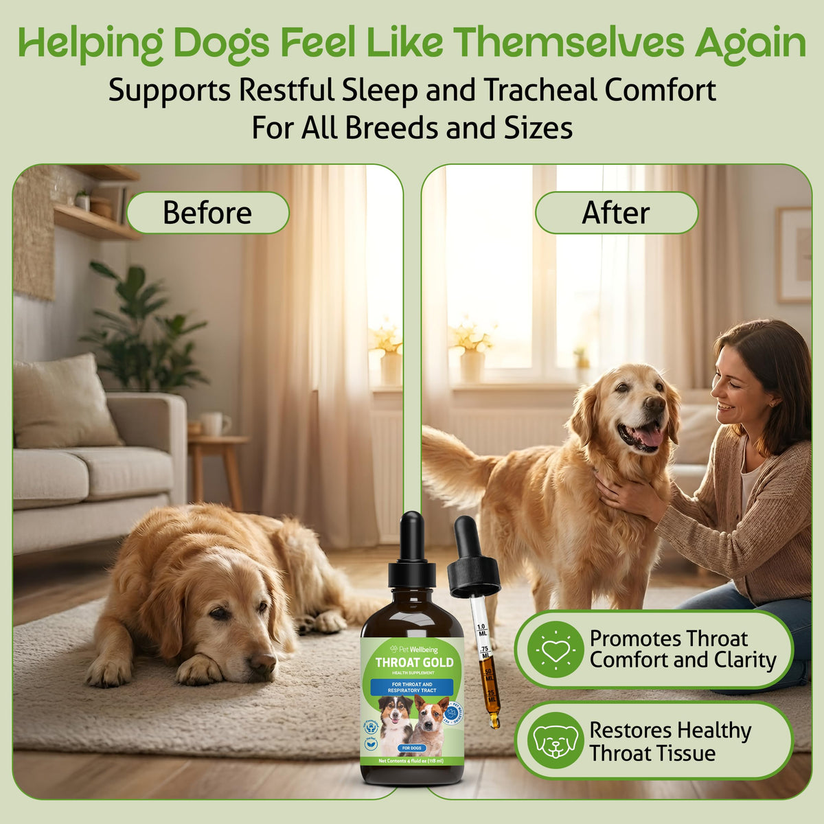 Throat Discomfort & Immune Care for Dogs, 4 oz E251262